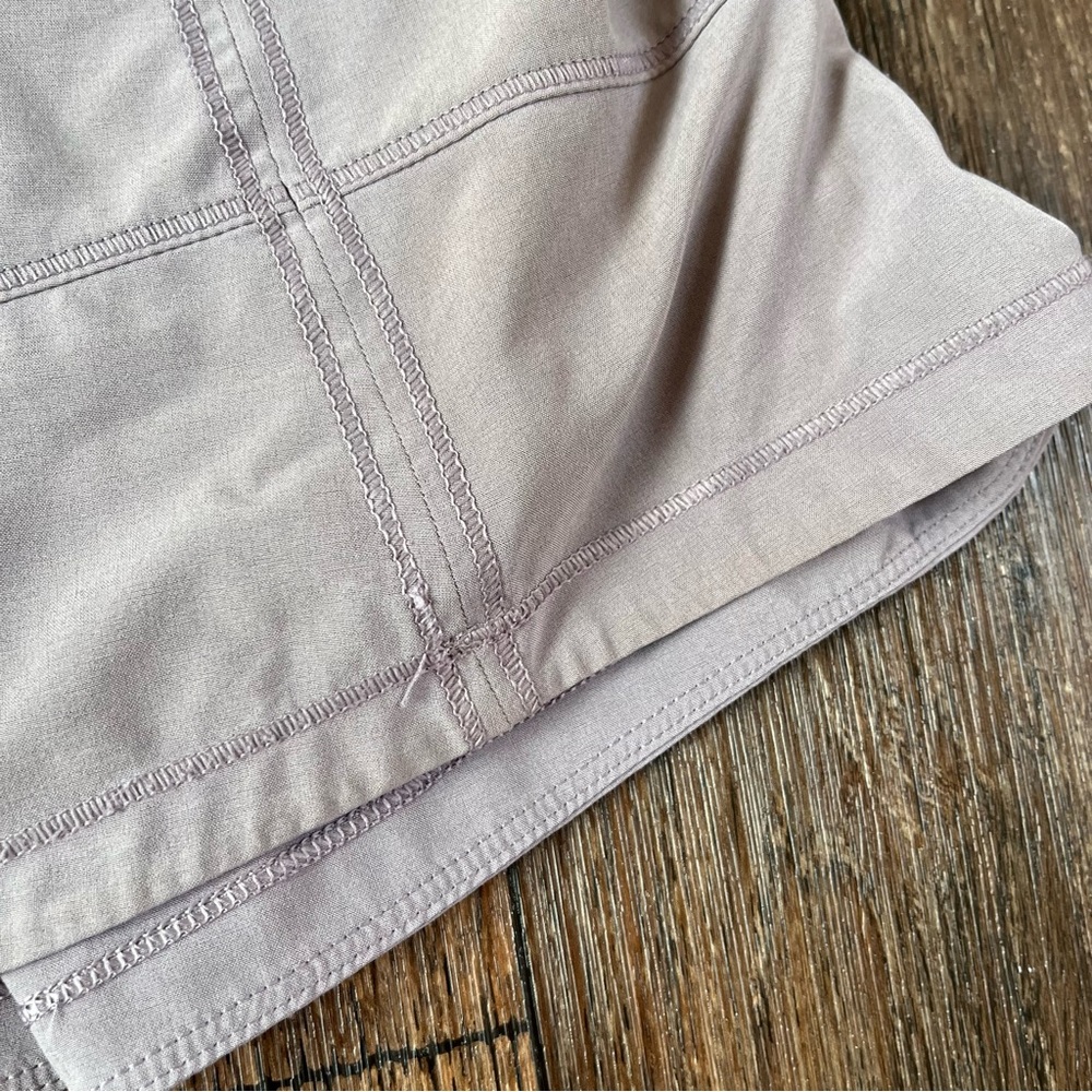 Lululemon Athletica lavender purple lace rival skirt skort with short 10 FLAW - Picture 6 of 15